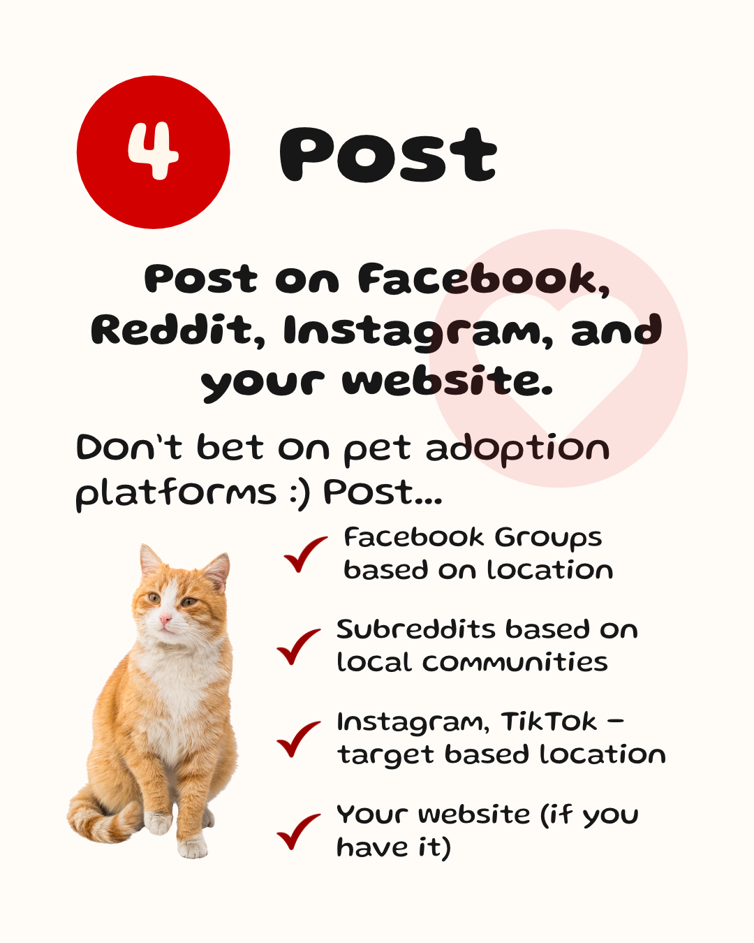 Adoption advertising guide Instagram post, step 4 - Post